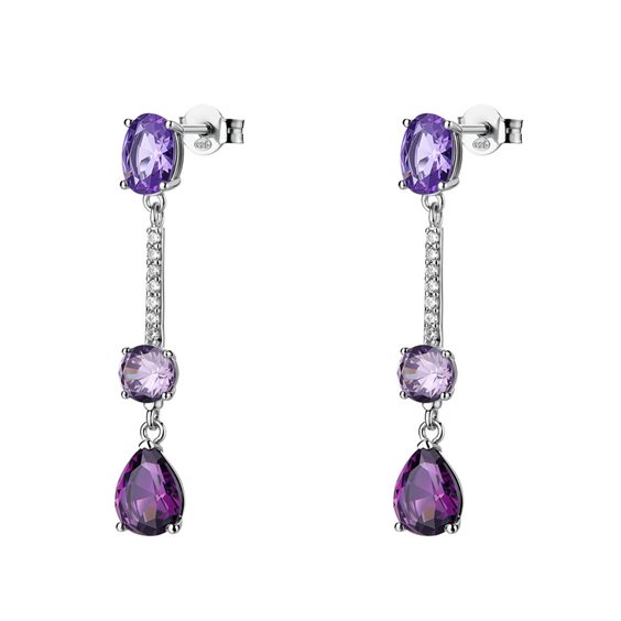 Boucles d'oreilles Brosway Femme FANCY MAGIC PURPLE in Argent Cubic Zirconia FMP133 - FMP133